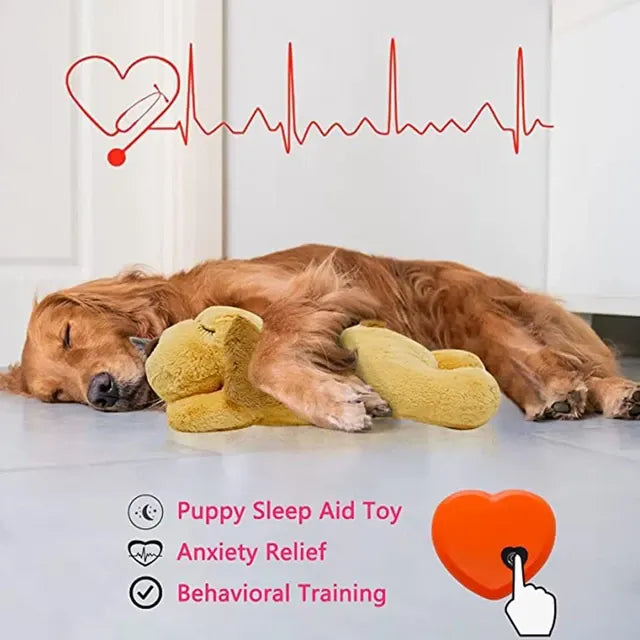 Buy Pet Puppy Heartbeat Plush Toy – Calming Anxiety Relief

